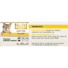 Nutri Feline Tavuk Etli 85GR Nutri Yaş Kedi Maması