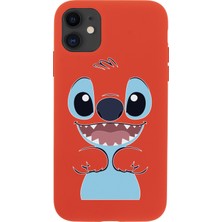 Moodcase iPhone 11 Stitch Tasarımlı Pembe Telefon Kılıfı