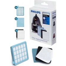 Philips Powerpro Compact FC9323/07 Uyumlu Hepa Filtre Seti
