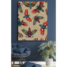 Blok Design Kanvas Tablo Hayvanlar Dekoratif Duvar Tablosu