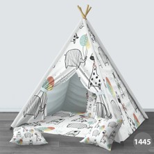 instababyrooms Dijital Baskılı Kızıldereli Çocuk Bebek Odası Oyun Çadırı Model: 1445