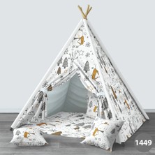 instababyrooms Dijital Baskılı Kızıldereli Çocuk Bebek Odası Oyun Çadırı Model: 1449