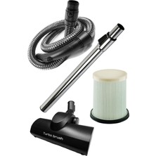 Marketto Arnica Bora 5000 Süpürge Çelik Telli Hortum Boru Turbo Başlık Filtre Seti 4'lü