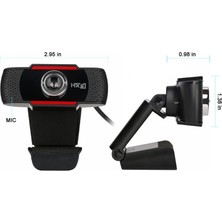 HXSJ Soğurma Mikrofonlu Hxsj S20 USB Webcam 480P Pc Kamera Siyah (Yurt Dışından)