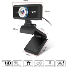 Hxsj S90 30FPS 1 Megapiksel 720P Hd Web Kamerası Siyah (Yurt Dışından)