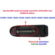 Umut Bilişim 18650 Elektronik Sigara Pil Şarj Cihazı 220 Volt