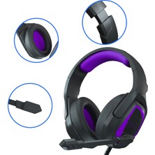 Sades MH602 3,5 mm Kablolu Gaming Headset Siyah Mor (Yurt Dışından)