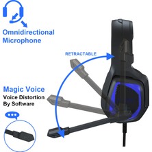 Sades MH602 3,5 mm Kablolu Gaming Headset Mavi (Yurt Dışından)