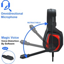 Sades MH602 3,5 mm Kablolu Gaming Headset Kırmızı (Yurt Dışından)