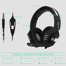 Sades AH38 3,5 mm Kablolu Gaming Headset Siyah Gümüş (Yurt Dışından)