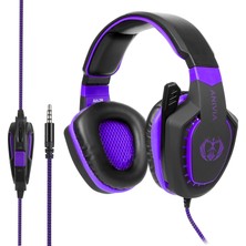 Sades AH28 3.5mm Stereo Ses Kablolu Gaming Headset Siyah Mor (Yurt Dışından)