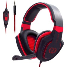 Sades AH28 3.5mm Stereo Ses Kablolu Gaming Headset Kırmızı (Yurt Dışından)