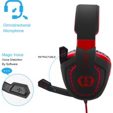 Sades AH28 3.5mm Stereo Ses Kablolu Gaming Headset Kırmızı (Yurt Dışından)