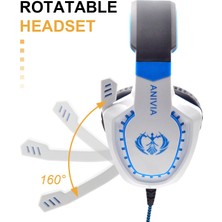 Sades AH28 3.5mm Stereo Ses Kablolu Gaming Headset Mavi (Yurt Dışından)