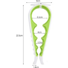 Sunsky 6 Adet Çok Fonksiyonlu Silikon Şişe Açacağı-Yeşil (Yurt Dışından)