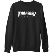 Lordd T-Shirt  Thrasher  Siyah Erkek Kalın Sweatshirt