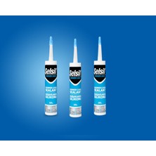 Selsil 3'lü Selsil Duşakabin Silikonu Şeffaf 310 ml