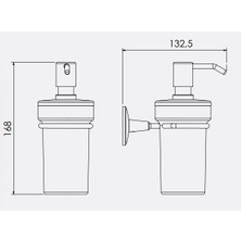 Serel Banyo Lale Sıvı Sabunluk Camlı 140101004 E.c.a