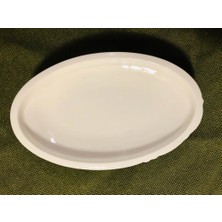 Koleksiyon Eseri Istanbul Sade Küçük 4'lü Oval Tabak 23 cm