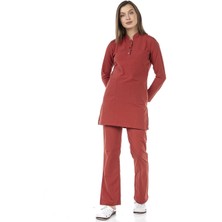 Çatı Medikal Ultralycra Modest - Doktor Hemşire Forma Takımı, Kiremit