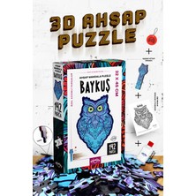 Oyunzu Ahşap Mandala Baykuş Puzzle 142 Parça