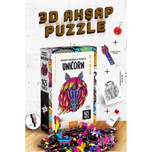 Oyunzu Unicorn Ahşap Mandala Puzzle 165 Parça