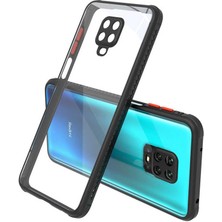 Caseart Xiaomi Redmi Note 9s Kılıf Kamera ve Köşe Korumalı Aircolor Kapak - Siyah