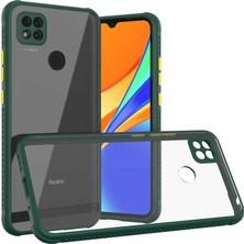 Kzy Xiaomi Redmi 9c Kılıf Kamera ve Köşe Korumalı Aircolor Kapak - Yeşil