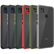 Kzy Xiaomi Redmi 9c Kılıf Kamera ve Köşe Korumalı Aircolor Kapak - Yeşil