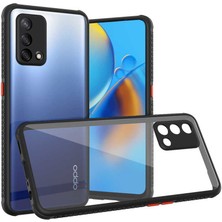 Kzy Oppo A74 Kılıf Kamera ve Köşe Korumalı Aircolor Kapak - Siyah