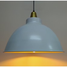 Riolight retro,modern,vintage mutfak,oda,otel,cafeler için beyaz metal sarkıt avize çap:33cm