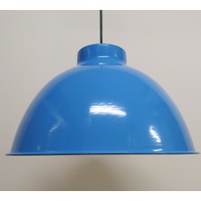 Riolight modern,rustik,vintage mutfak,oda,cafe,oteller için mavi 1xe27 metal sarkıt avize çap:33cm