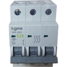 Sigma 3X25A C/3ka W Otomatik Sigorta Sigma
