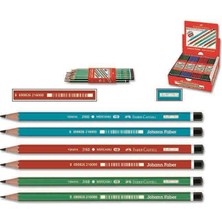 Faber-Castell Köşeli Mercanlı Kurşun Kalem 12'li