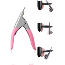 Mujgan Protez Takma Tırnak Kesme Makası Pembe 14 cm