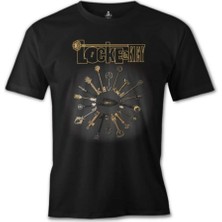 Lordd T-Shirt  Locke And Key - All Keys Siyah Erkek T-Shirt