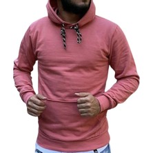 Amor Man Kapüşonlu 3 Iplik Içi Komple Polar Kanguru Cep Pamuk Erkek Sweatshirt