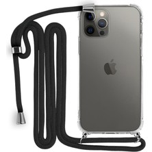 Piyasa Sepeti Ip Askılı Tank Şeffaf Kılıf iPhone 12 Pro Max