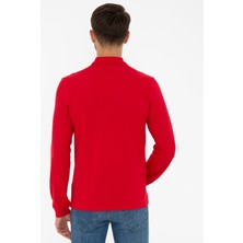 Pierre Cardin Erkek Kırmızı Slim Fit Basic Sweatshirt 50247253-VR030
