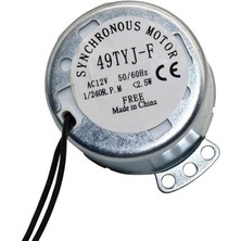 Evcil Sanal Market Motor Ac 12 Volt 1/240 Rpm (Zaman Saatli )