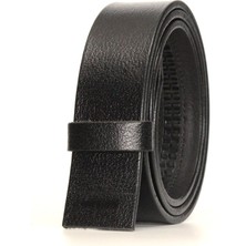 Livize otomatik Toka Için Kayış %100 Manda Derisi Siyah