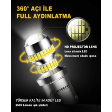 Joyecar X7 Serisi 1157 P21W/5W Geri Vites Fren Sinyal Stop Köşe Side Marker Lamba