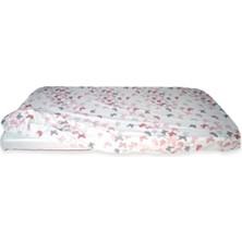 Bebek Özel  Pamuklu Bebek ve Çocuk Lastikli Çarşaf Kelebekli 100X160