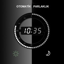 Triline 3d Led Dijital Elektronik Modern Duvar Ve Masa Saati Tarih Derece