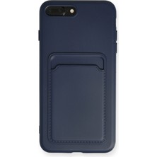 Nevarium iPhone 7 Plus Kılıf Kartvizitli Silikon Kelvin - Lacivert