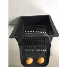 Evcil Sanal Market Plastik Otomatik Tavuk Folluk (Siyah)