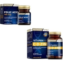 400 Mcg Folic Acid + 1000 Mg C VITAMINI,1000 Iu D Vitamini ve 10 Mg Çinko