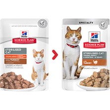 Hill's Kısırlaştırılmış Hindi Yetişkin Kedi Pouch Konserve 6X85 gr