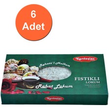 KŞ Kardeşler Şekerleme Kardeşler Fıstıklı Hediyelik Lokum 700 G x 6 Adet