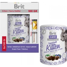 Brit Care Kitten Tavuklu Kıtır Tahılsız Yavru Kedi Ödül Maması 6X100 Gr
